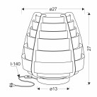 NAGOJA 1xE27 E27 table lamp  50501039