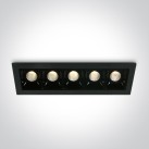Įleidžiamas LED šviestuvas 5x2W 3000K 50502B/B/W Įleidžiamas LED šviestuvas 5x2W 3000K 50502B/B/W