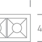 Įleidžiamas LED šviestuvas 5x2W 3000K 50502B/B/W Įleidžiamas LED šviestuvas 5x2W 3000K 50502B/B/W