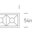 Įleidžiamas LED šviestuvas 20W 3000K 50506B/B/W
