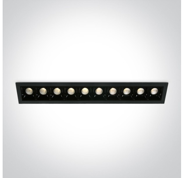 Įleidžiamas LED šviestuvas 10x2W 3000K 50902B/B/W