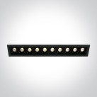 Įleidžiamas LED šviestuvas 10x2W 3000K 50902B/B/W