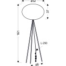 Pastatomas šviestuvas MELLOW 1x40W E27  51-40879