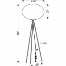 Pastatomas šviestuvas MELLOW 1x40W E27  51-41944