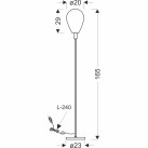 Pastatomas šviestuvas DENSO 1x5W G9  51-51134