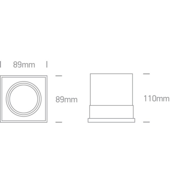 Reguliuojamas Įleidžiamas šviestuvas 10W GU10 51010TR/W