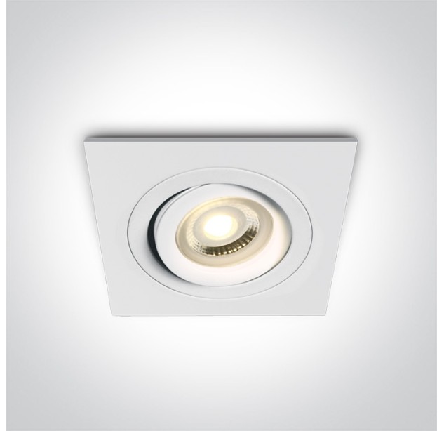 Reguliuojamas Įleidžiamas šviestuvas 10W GU10 51105ABG/W Reguliuojamas Įleidžiamas šviestuvas 10W GU10 51105ABG/W