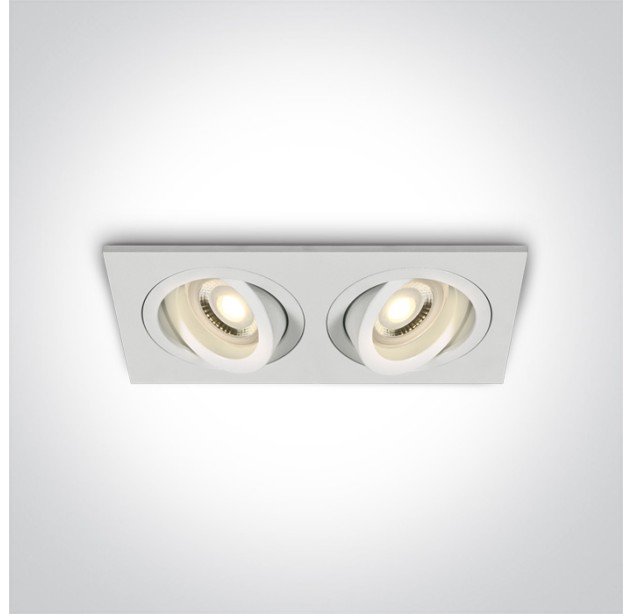Reguliuojamas Įleidžiamas šviestuvas 2x10W GU10 51205ABG/W Reguliuojamas Įleidžiamas šviestuvas 2x10W GU10 51205ABG/W