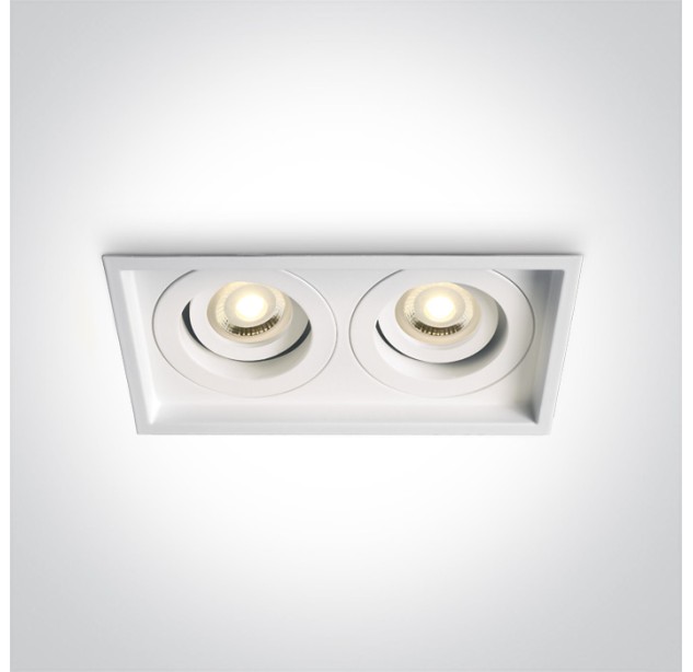 Reguliuojamas Įleidžiamas šviestuvas 2x2x10W GU10 51205N/W