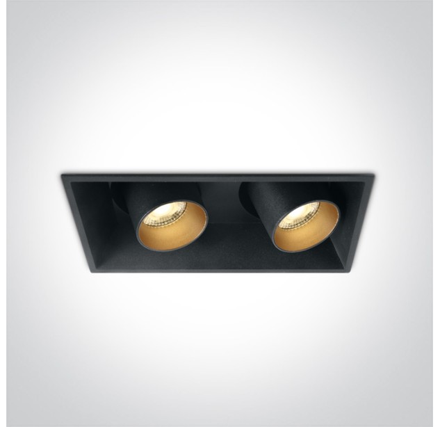 Reguliuojamas Įleidžiamas LED šviestuvas 2x11W 3000K 51211C/B/W