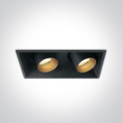 Reguliuojamas Įleidžiamas LED šviestuvas 2x11W 3000K 51211C/B/W