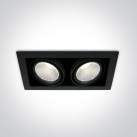 Регулируемый встраиваемый светодиодный светильник 2x30W 4000K 51230/B/C