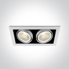 Reguliuojamas Įleidžiamas LED šviestuvas 2x30W 4000K 51230/W/C