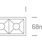 Reguliuojamas Įleidžiamas LED šviestuvas 20W 3000K 51506B/B/W