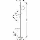 Pastatomas šviestuvas DENSO 2x5W G9  52-51264