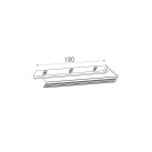 PAKABOS SPAUSTUKAS BĖGIŲ JUNGČIAI 180 mm (BALTA)