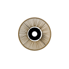 Pamela Shade %D8350x55mm Tekstūruota juoda/smėlio spalva