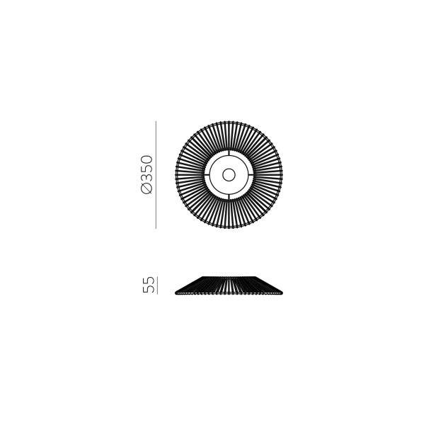 Pamela Shade %D8350x55mm Natūralus rotangas
