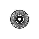 Pamela Shade %D8350x55mm Tekstūruota juoda/juoda