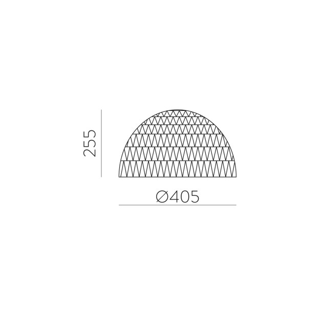 Evens Shade %D8405x255mm Natūrali rafija, E27
