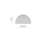 Evens Shade %D8405x255mm Natūrali rafija, E27