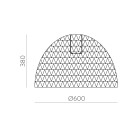 Evens Shade %D8600x380mm Natūrali rafija, E27