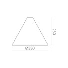 Aura Shade %D8330x250mm Riešutas