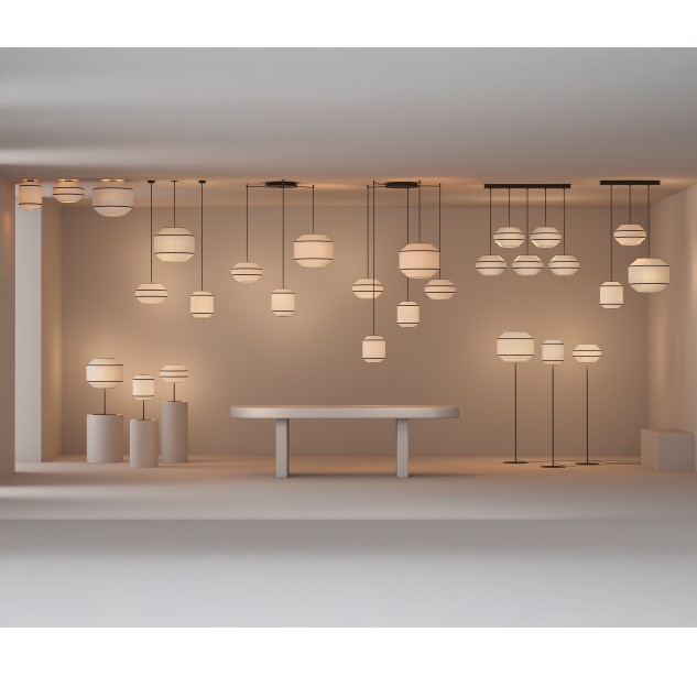 Kira Shade %D8250x300mm Balta/Juoda, E27