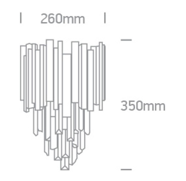 Dekoratyvinis šviestuvas 2x2x8W E14 60132 Dekoratyvinis šviestuvas 2x2x8W E14 60132