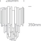 Dekoratyvinis šviestuvas 2x2x8W E14 60132 Dekoratyvinis šviestuvas 2x2x8W E14 60132