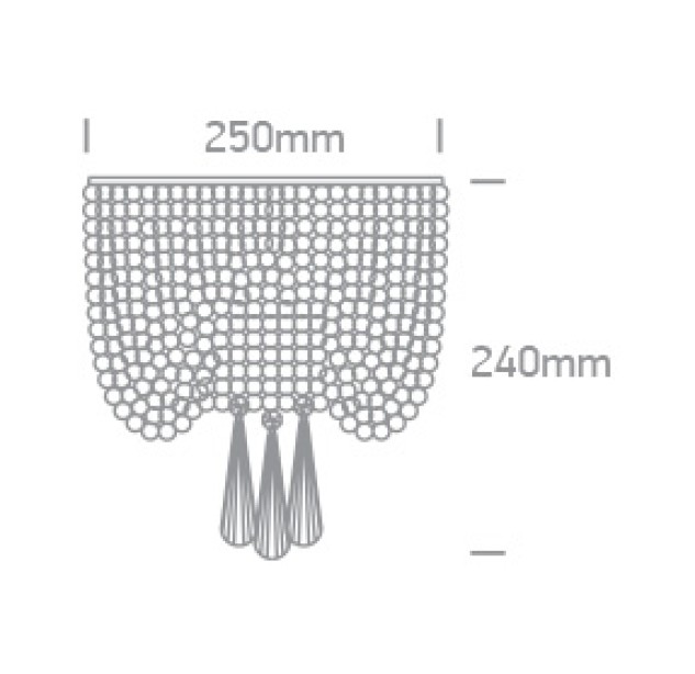 Dekoratyvinis šviestuvas 2x2x9W G9 60162