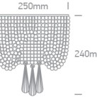 Dekoratyvinis šviestuvas 2x2x9W G9 60162