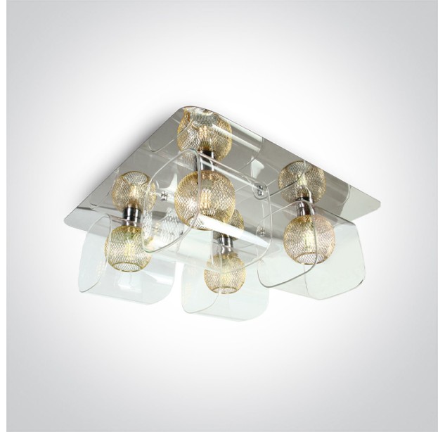 Dekoratyvinis šviestuvas 4x4x9W G9 60178B/C