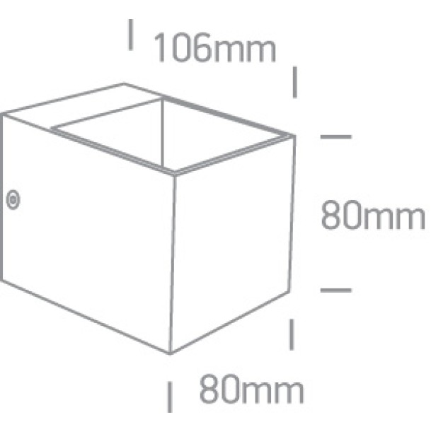 Sieninis šviestuvas 6W G9 6030/W Sieninis šviestuvas 6W G9 6030/W