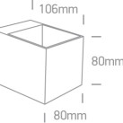 Sieninis šviestuvas 6W G9 6030/W Sieninis šviestuvas 6W G9 6030/W