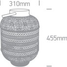 Dekoratyvinis šviestuvas 40W E27 61050A Dekoratyvinis šviestuvas 40W E27 61050A