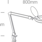 Lubinis LED šviestuvas 8W 6000K 61066/W