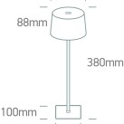Dekoratyvinis LED šviestuvas 3,5W 3000K IP54 61082/W