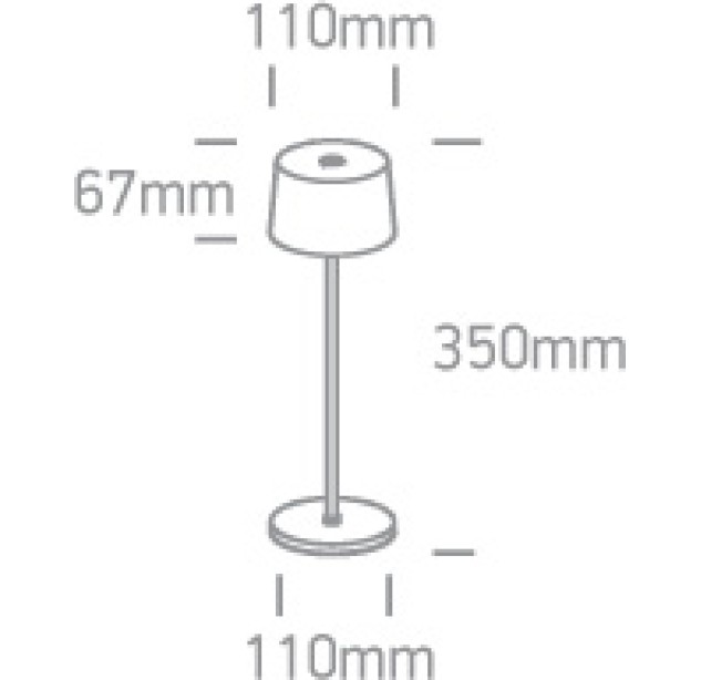 Dekoratyvinis LED šviestuvas 3,3W 3000K IP65 61082A/W Dekoratyvinis LED šviestuvas 3,3W 3000K IP65 61082A/W