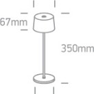 Dekoratyvinis LED šviestuvas 3,3W 3000K IP65 61082A/W Dekoratyvinis LED šviestuvas 3,3W 3000K IP65 61082A/W