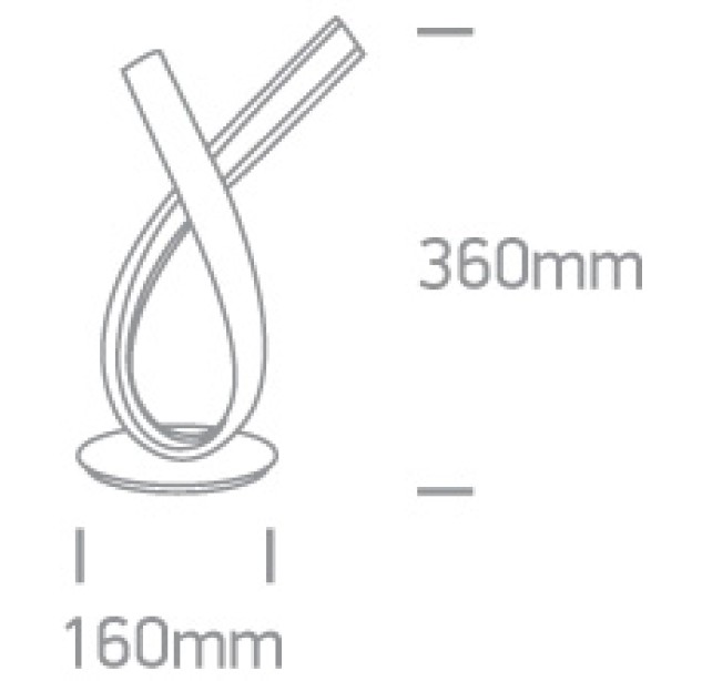 Dekoratyvinis LED šviestuvas 10W 3000K 61086/BS Dekoratyvinis LED šviestuvas 10W 3000K 61086/BS