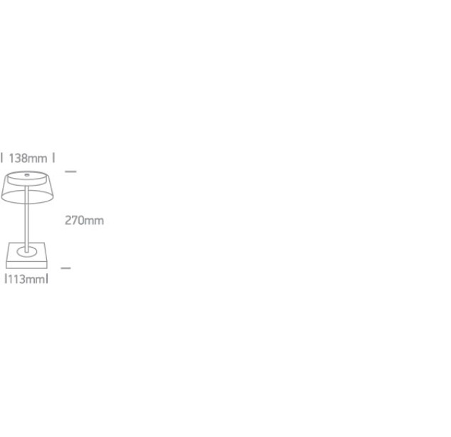 Dekoratyvinis LED šviestuvas 2,5W CCT IP65 61090/W