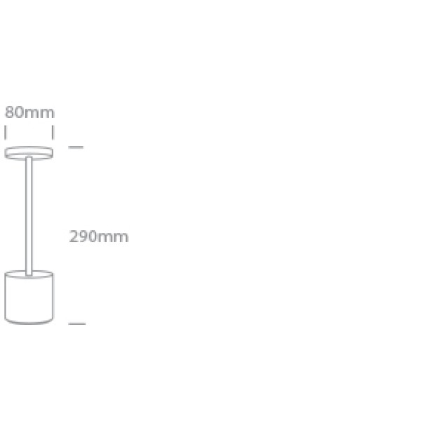 Dekoratyvinis LED šviestuvas 3W 3000K IP54 61100/W