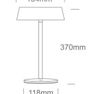 Dekoratyvinis LED šviestuvas 2W 3000K IP44 61106/B/W