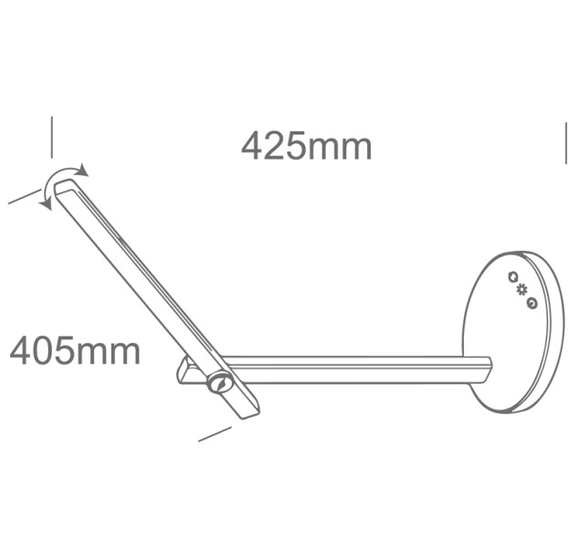 Lubinis LED šviestuvas 5,5W CCT 61108/B/V