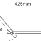 Lubinis LED šviestuvas 5,5W CCT 61108/W/V