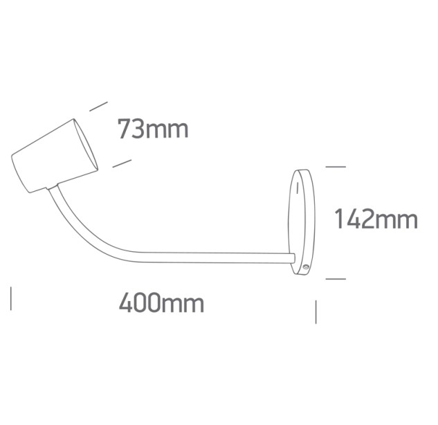 Lubinis LED šviestuvas 5W 3000K 61110/B/W