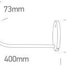 Lubinis LED šviestuvas 5W 3000K 61110/B/W