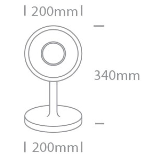 Vonios LED šviestuvas 7W CCT 61126/W