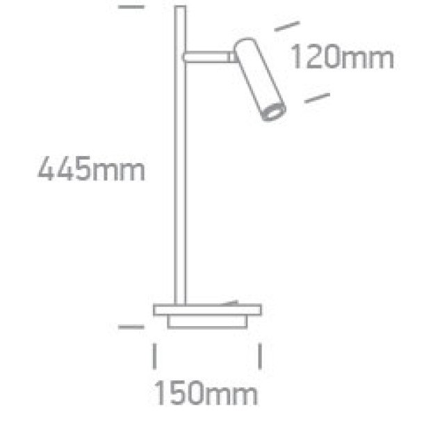 Stalinė LED lempa 3W + 6W 3000K 61132A/B/W